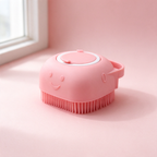Fellruh Badebürste mit Shampoo-Spender in Rosé